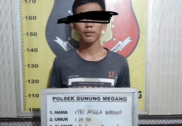Tri Angga Wibowo DPO Pembobol Rumah Berhasil di Tangkap Polsek Gunung Megang