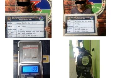 Sering Meresahkan Masyarakat Sat Res Narkoba Polres Muara enim Berhasil Amankan Dua Pemuda Pengedar Narkoba