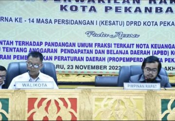 Paripurna Jawaban Pemerintah Tentang R-APBD 2023 di DPRD Pekanbaru