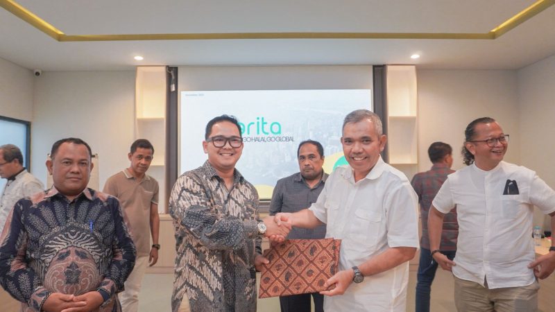 Pj Bupati Kampar Rapat bersama Goorita terkait Pembangunan UMKM Halal Hub Kampar