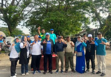 Hadiri Jalan Santai HUT PGRI di Tualang, Bupati Alfedri Sebut Tahun 2024 Pembangunan gedung Guru Segera Dimulai