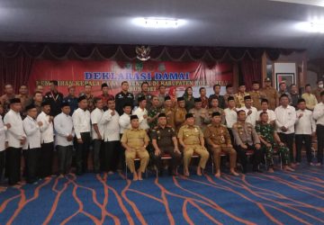Begini pesan Bupati Rohul H. Sukiman di Deklarasikan Damai pilkades serentak 2022: Netral dan jujur kunci keberhasilan!