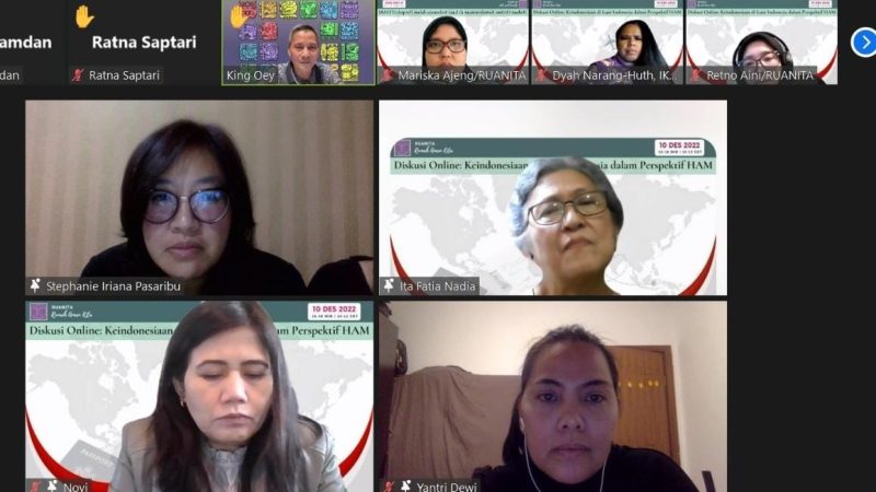 Peringatan Hari HAM Sedunia, Ruanita Bekerjasama Dengan KBRI Oslo, Norwegia Adakan Diskusi Online