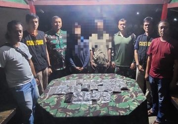 Sweeping Gabungan Sinergitas Satgas Pamtas RI-PNG Yonif 132/BS Amankan 1.025 Gram Ganja di Perbatasan