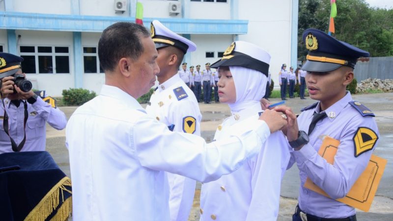 60 Taruna dan Taruni Kemaritiman Angkatan VIII Bengkalis Dilantik, Bupati Kasmarni Ucap Selamat dan Taniah