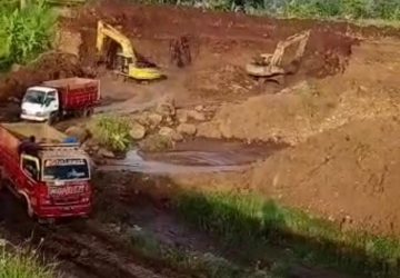 Diduga Tanpa Izin, Aktifitas Tambang Galian C Desa Ngablak Beroprasi