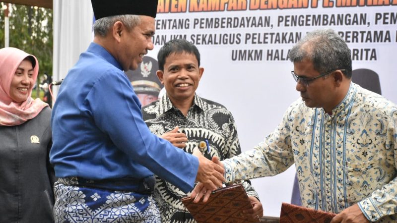 Usai Tandatangan Kerjasama dengan PT. Andalan Sumeru, Disperdagkop Kampar Pj. Bupati Langsung Dirikan UMKM Halal Hub Goorita