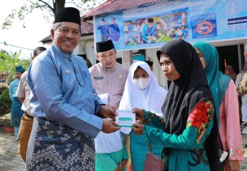 Pimpin Bujang Kampung di Kampung Pinang Sebatang Alfedri sampaikan poin penting