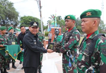 Pj. Bupati Muara Enim Hadiri Upacara HUT Infanteri TNI ke-74
