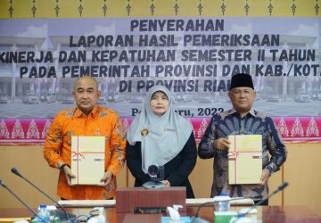 Sekda Kampar Terima LHP dari BPK Riau atas kinerja dan Kepatuhan Pencegahan Korupsi