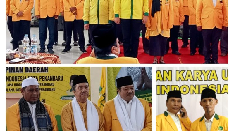 Sah, DPD Satuan Karya Ulama Indonesia Kota Pekanbaru Resmi Dilantik