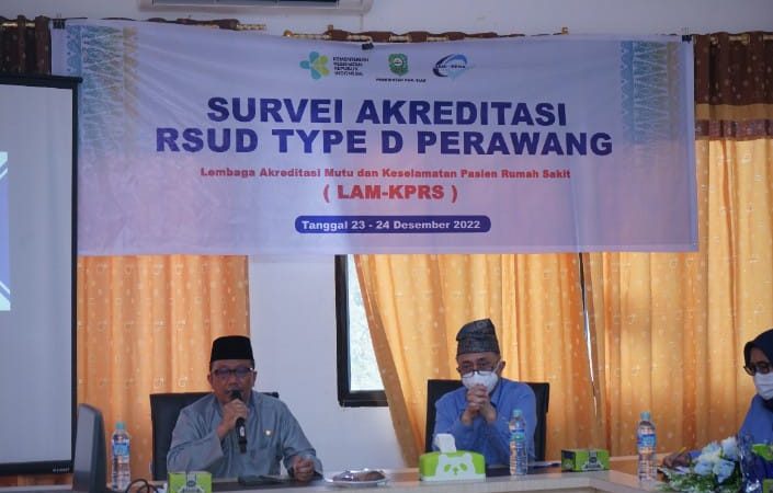 Sambut Tim Survei Akreditasi RSUD Tipe D Tualang, Sekda Arfan Berharap Masukan Untuk Peningkatan Pelayanan Medis