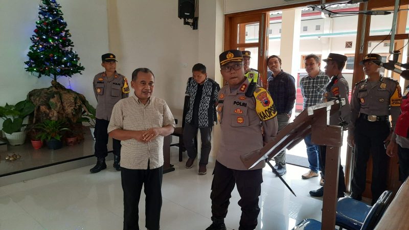 Pastikan Ibadah Natal Berjalan Aman Dan Nyaman, Plt Kapolresta Magelang Ceking Sejumlah Gereja