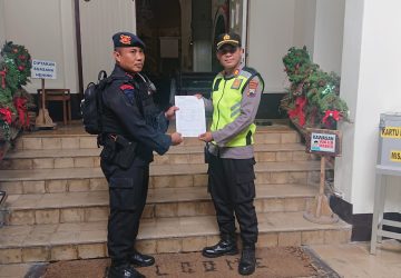 Kapolsek Muntilan Pimpin Sterilisasi Gereja Santo Antonius