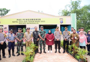 Bupati Bengkalis Tinjau Posko Pengamanan Nataru