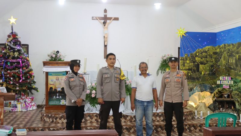 Amankan Misa Natal, Polres Lampung Selatan terjunkan ratusan personilnya