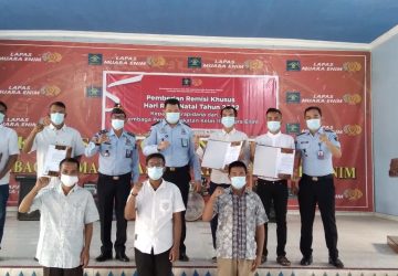 Perayaan Natal Lapas Muara Enim Berikan Empat Orang Warga Binaan Remisi Khusus