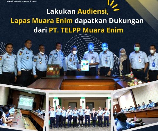 Lapas Muara Enim dapatkan dukungan dari PT. Tanjungenim Lestari Pulp and Paper
