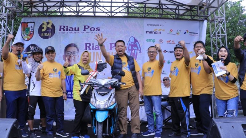 Pj Sekdako Buka Fun Bike HUT ke-32 Riau Pos, Ikut Dihadiri Goweser dari Sumbar dan Jambi