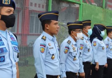 Pegawai Lapas Muara Enim Apel Bersama Awal Tahun 2023