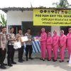 Ketua Bhayangkari Cabang Lamsel, Ny.Mariska Edwin Kunjungi POSPAM NATARU