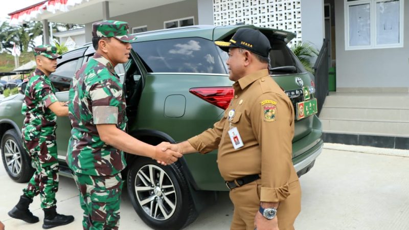 Akan Diresmikan Presiden Jokowi, Sekda Kampar Dampingi Danrem 031/WB Tinjau Persiapan di Pintu Tol Bangkinang
