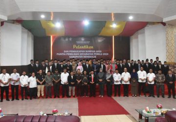 Ketua KPU Bengkalis Lantik 55 Panitia Pemilihan Tingkat Kecamatan