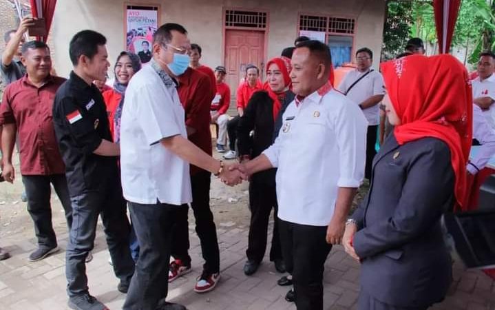 Kunker ke Lampung Selatan, Ketua Komisi IV DPR RI Sudin di Sambut Bupati Nanang Ermanto