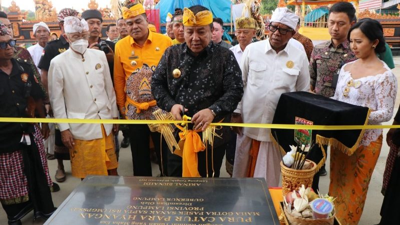 Gubernur Arinal Djunaidi Resmikan Pura Catur Parahyangan Maha Gotra Pasek Sanak Sapta Rsi di Kabupaten Lampung Tengah