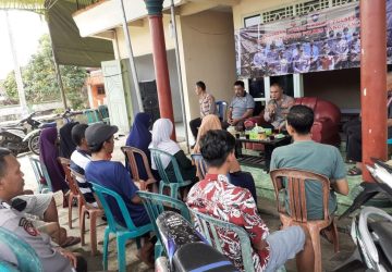 Polsek Pulau Panggung Laksanakan Giat Jum,at Curhat di Pekon Tanjung Gunung Kec Pulau Panggung