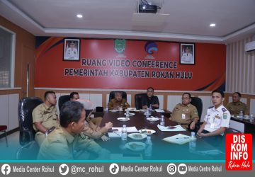 Pemkab Rohul Ikuti Rakor Bersama Mendagri terkait Pengendalian Inflasi