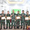 Dandim 0303/Bengkalis Pimpin Pelepasan Enam Personel yang Pindah Satuan, Pesan Letkol Inf Endik: Tetap Pegang Teguh Tri Setia