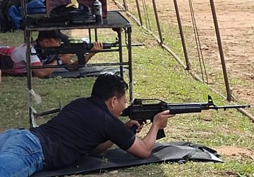 Yonif 141/AYJP Peringati Hut Ke 69 Tahun Batalyon Infanteri Gelar Lomba Menembak