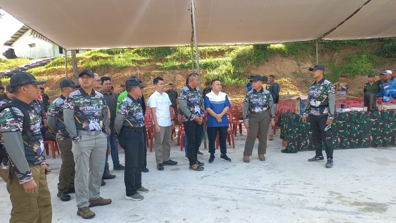 Pangdam II/SWJ Mayjen TNI Hilman Hadi Resmikan Lapangan Tembak Yonif 141/AYJP