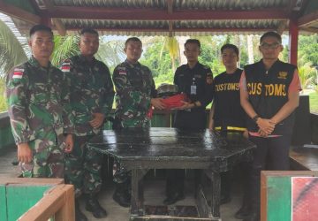 Patroli Gabungan Sinergitas Satgas Pamtas RI-PNG Yonif 132/BS dan Bea Cukai Wilker Skouw Gagalkan Transaksi 1.838 Gram Ganja di Perbatasan Papua