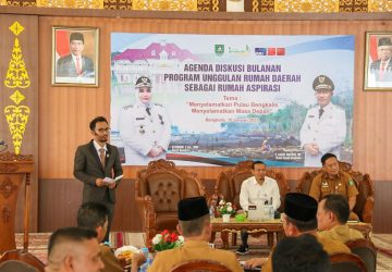 Wujudkan Program Wisma Daerah Rumah Aspirasi, Pemkab Bengkalis Diskusi Bahas Penanganan Abrasi