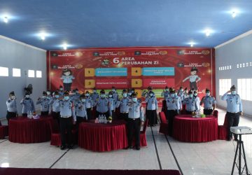 Lapas Muara Enim Laksanakan Penandatanganan Komitmen Bersama Pembangunan ZI Tahun 2023