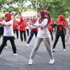 Gelorakan Hidup Sehat, Ketua YJI Lamsel Senam Bersama Dengan Masyarakat