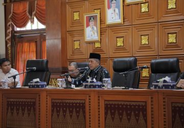 Pimpin Rakor Bersama Forkopimda Bupati Alfedri Minta Peran akif Perusahaan Atasi Banjir