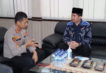Kapolres Muara Enim Terima Anjangsana Plt. Bupati Muara Enim