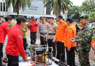 Plt. Bupati Bersama Polres Muara Enim Gelar Apel Gabungan Karhutla