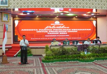 Bupati dan Wabup Rohil Hadiri Pelantikan Anggota PPK Untuk Pemilu Tahun 2024