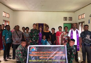 Demi Selamatkan Generasi Penerus Bangsa, Satgas Pamtas Yonif 132/BS Gelar Penyuluhan Bahaya Narkoba