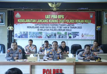 Kapolres AKBP Pangucap Resmi Buka Lat Pra Ops Keselamatan Lancang Kuning 2023 Polres Rohul