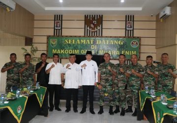 Plt.Bupati Silahturahmi ke Kodim 0404 Muara Enim dan Kejari Muara Enim