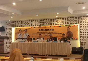 Dihadiri Ratusan Wartawan, Bupati Rohil Buka Sosialisasi Penggunaan Aplikasi Simatrik