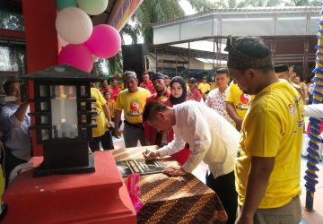 Afrizal Sintong Resmikan Yayasan Ormaphi Whusu Indonesia Kabupaten Rohil