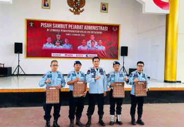 Pisah Sambut Pejabat Administrasi Lapas Kotaagung, Kalapas Berpesan Amankan Kebijakan Pimpinan dan Berikan Kinerja Terbaik