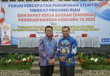 Wabup Rohil Hadiri Acara Forum Koordinasi Percepatan Penurunan Stunting dan Rakerda Program Bangga Kencana Tingkat Provinsi Riau