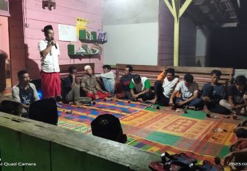 Antusias Warga Pekon Sidomulyo dalam Persiapan Peresmian Pasar.